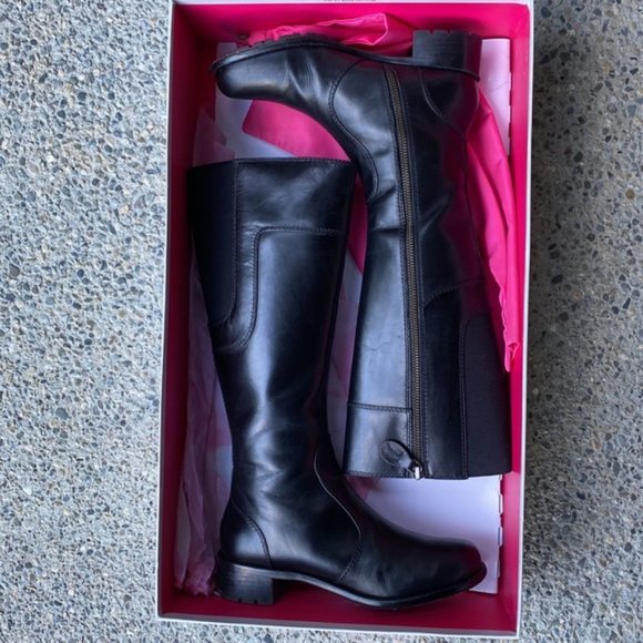 Taryn Rose Leather Riding Boot - Picture 13 of 14